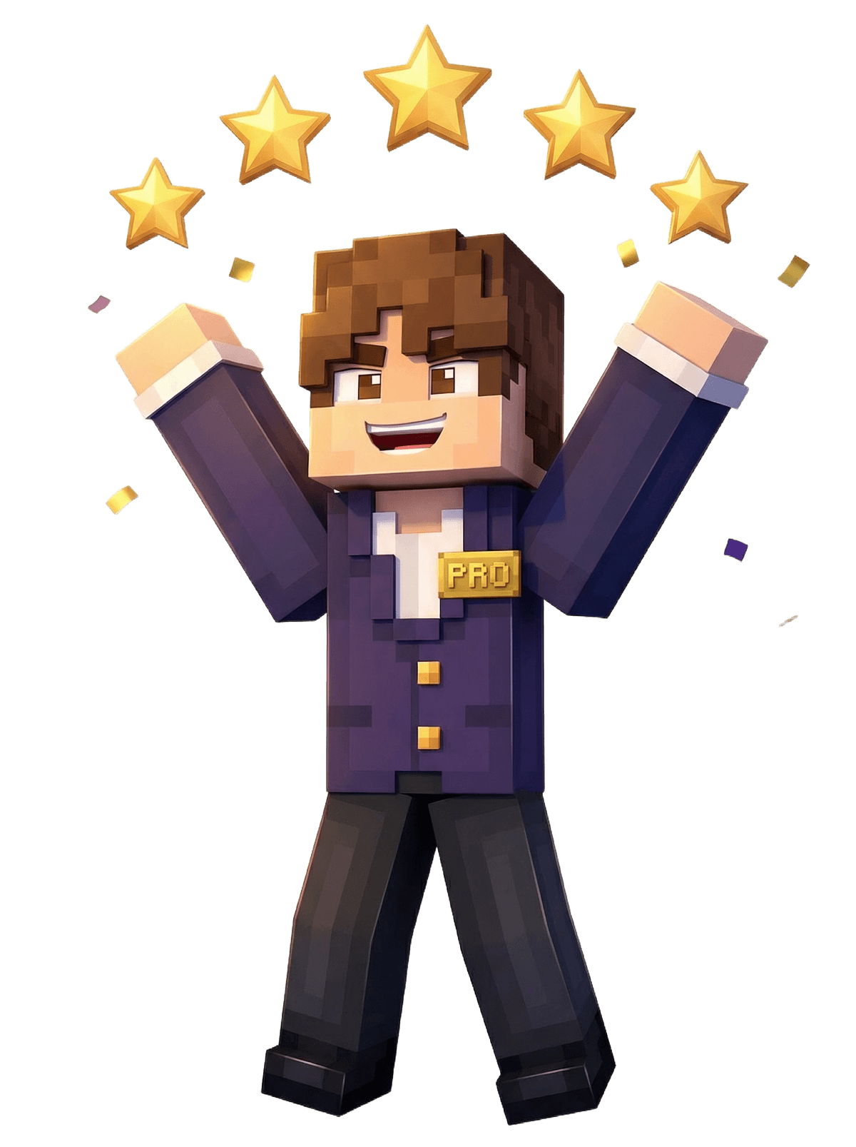 Minecraft karakter viert meer zichtbaarheid