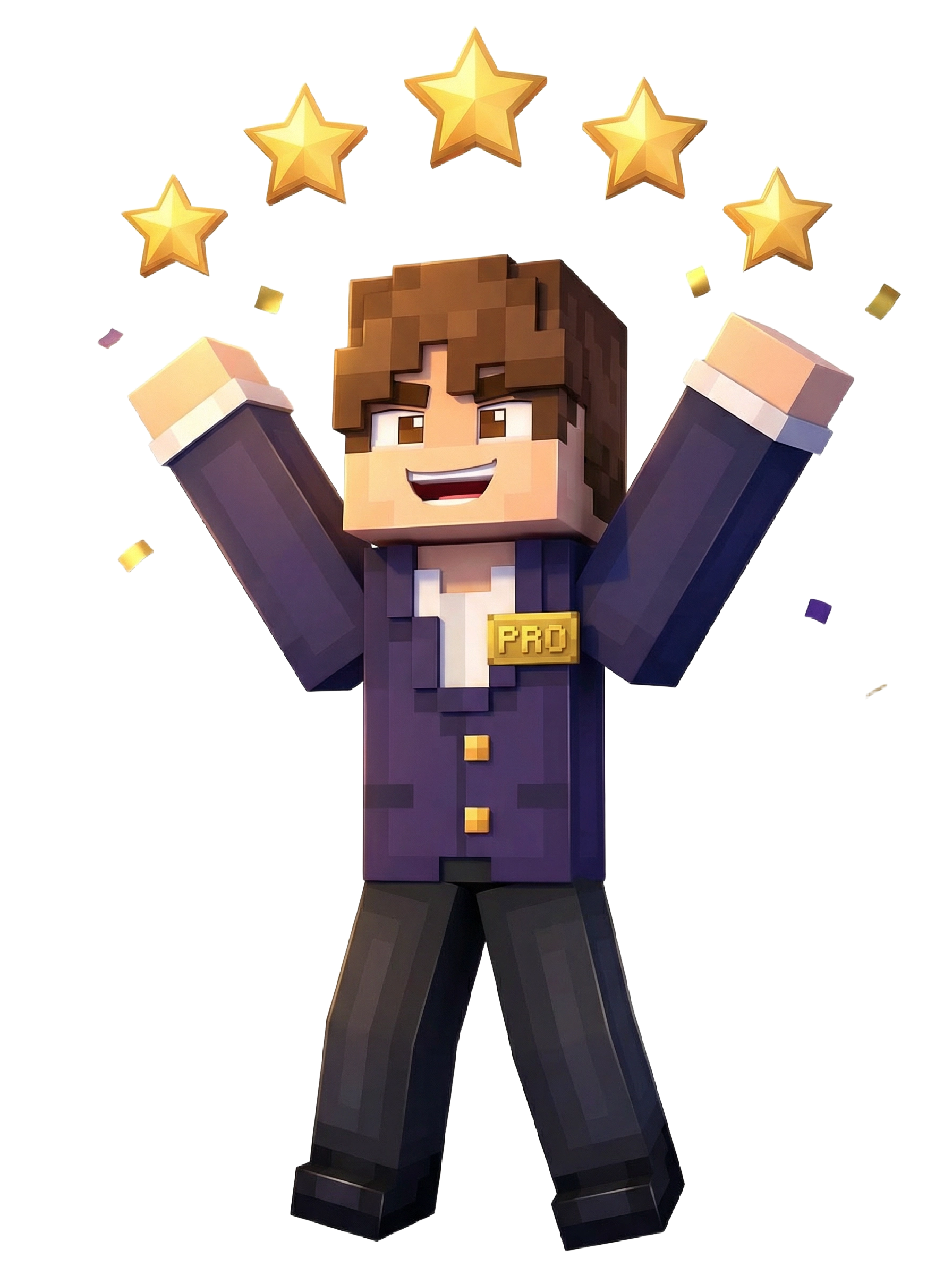 Minecraft karakter viert meer zichtbaarheid