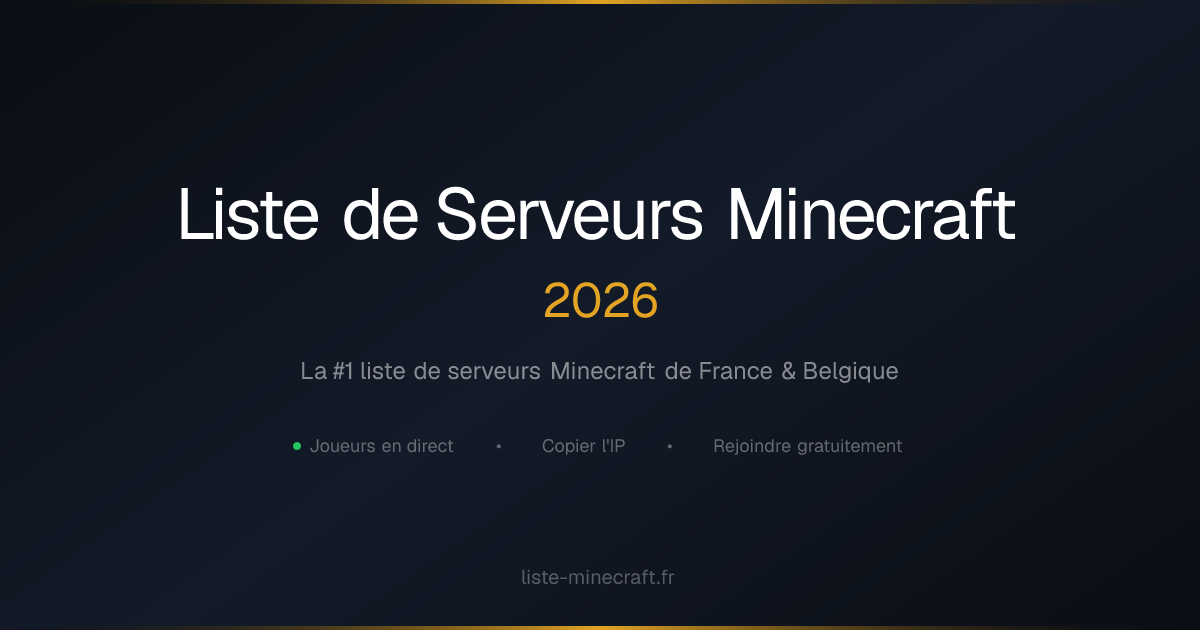 Top serveurs Minecraft Bedrock - Liste de serveurs 2026 | Liste-Minecraft